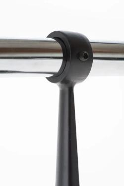 Держатель трубы d25мм дистанционный L112,5мм, jk58 цвет черный, комплект 2шт. диаметром 25мм. Джокер