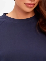 Туника оверсайз ассиметричная графит