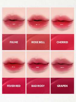 TIRTIR Waterism Glow Tint - Долговременный блеск для губ в маленькой упаковке оттенок 19 Bad Rosy (Red Holic Collection), 1 g