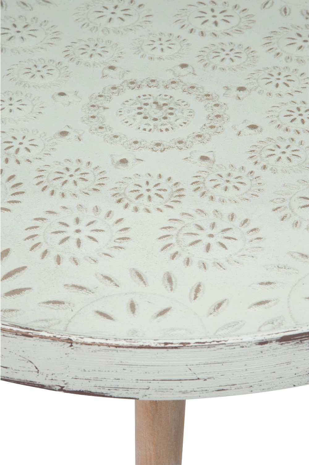 Стол "Флора" 61х46х61см Дерево,стекло,МДФ