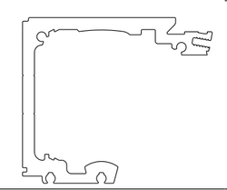 Профиль ходовой ECdrive T2, L= 3250мм