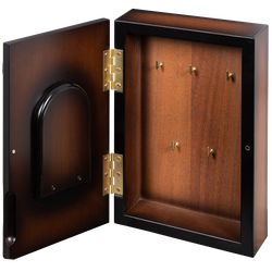 Полка - ключница Кошка Грация Орех Бронза