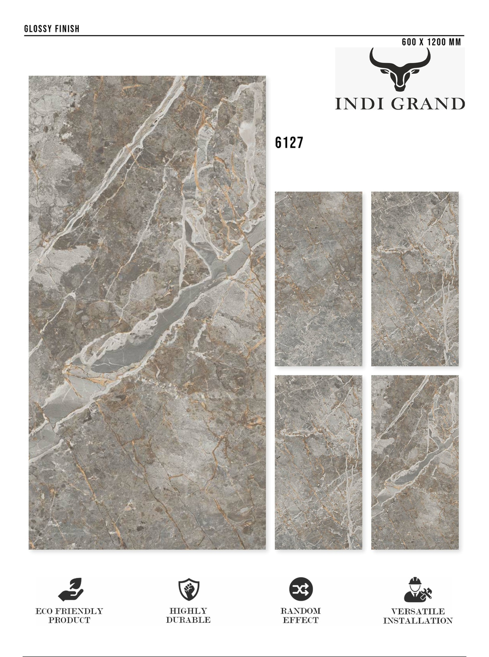 Керамогранит glossy №2 60х120, 6127