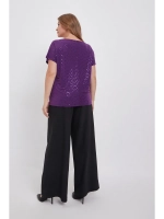 Блузка с пайетками короткий рукав