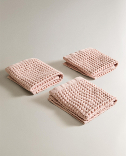 Zara Home Набор полотенец из хлопка, 30x30 см (3 шт.) · 6546/002