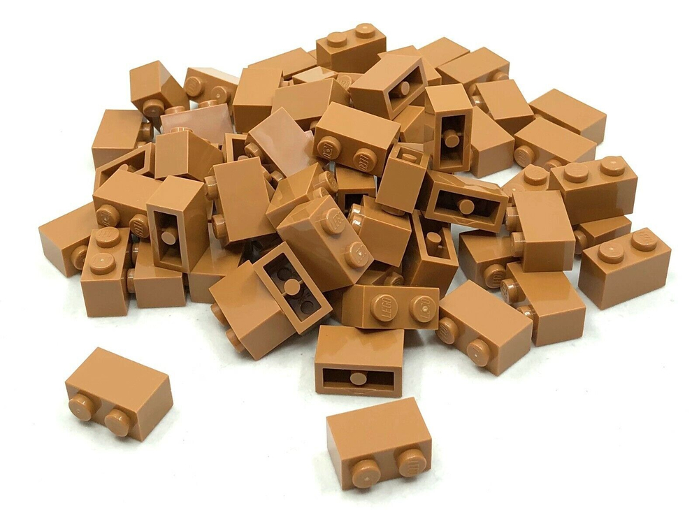 Lego Кирпич 1х2 (коричневый) 4569382