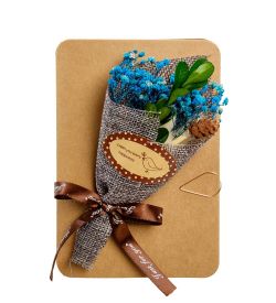 DF-91 Открытка с букетом из сухоцветов в подарочкой коробке «Для тебя» - Вариант A
