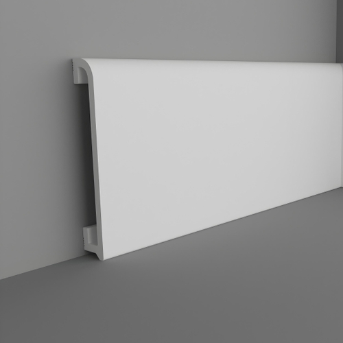 Плинтус напольный DPM Stella Вито 80 Белый 80х16х2000 мм (упак.20 шт.)