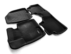Коврики салона для HYUNDAI IX35 (2009-15) / KIA Sportage SL (2010-15) Euromat 3D EVA черные Арт EM3DEVA-002707