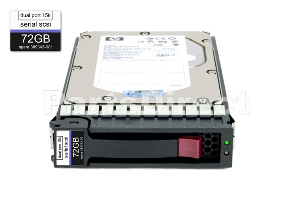 Жесткий диск HPE 481653-001 HP 72-GB 3G 15K 3.5 DP SAS