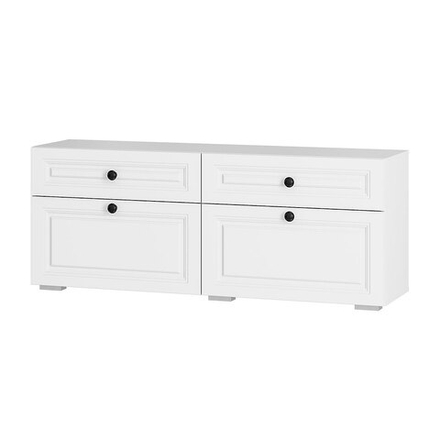 Тумба под ТВ Софт ТБ-07 белый/эмаль белая F26