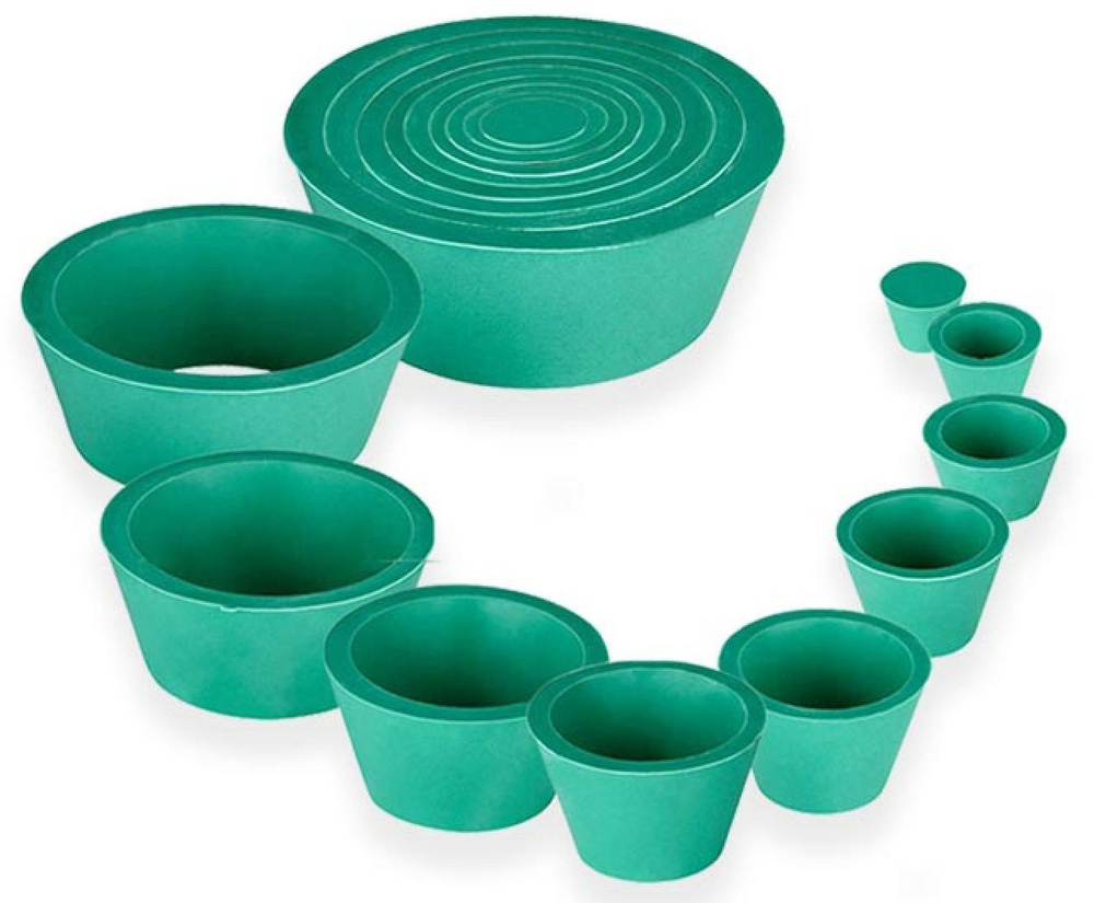 Прокладки для Бунзена, набор 8 шт. + пробка