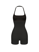 black halter overall