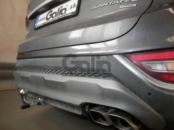 Фаркоп оцинкованный Galia H091A для Hyundai Santa Fe 2012-2018, Kia Sorento 2012-2015, 2015-(паспорт и сертификат в комплекте)(без электрики)