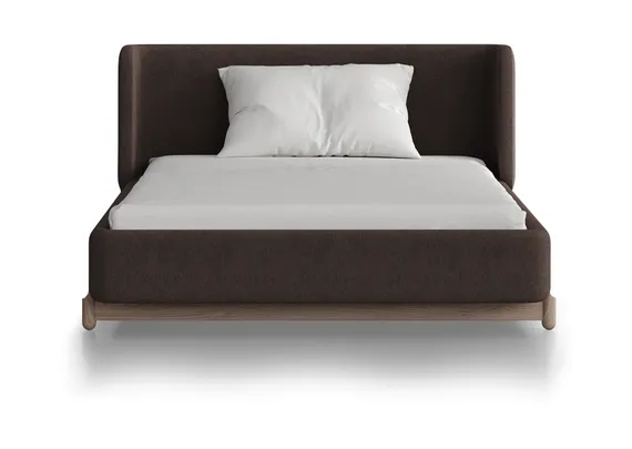 Кровать Basic спальное место 120*200 см (шоколад, твид)