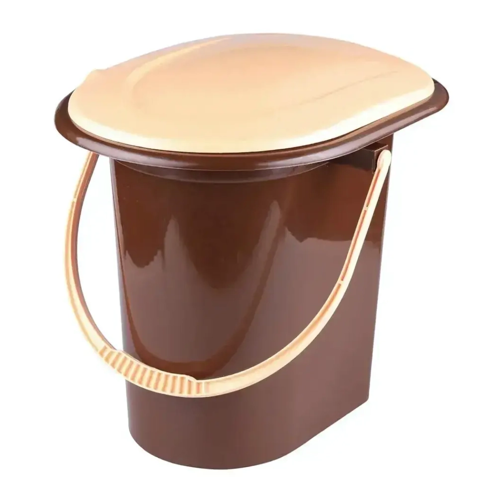 Ведро-туалет 17л. (коричневый)