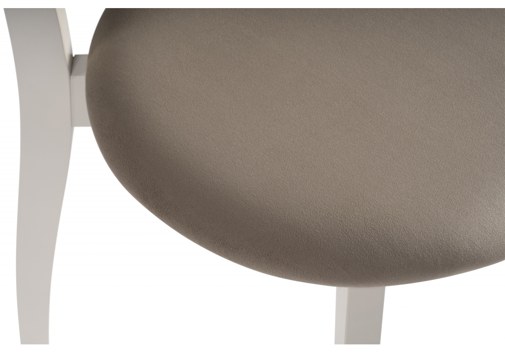 Стул деревянный Woodville Айра бежевый, молочный, ножки белые