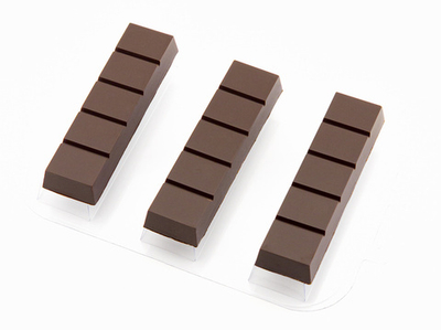 Пластиковая форма для шоколада "Батончик дубайский"