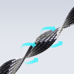 Эластичный ремешок черно-белого цвета (Smoke Gradient) для смарт часов Apple Watch размером 42, 44, 45, 46, 49MM, серия Mixture Ultra Series от Dux Ducis