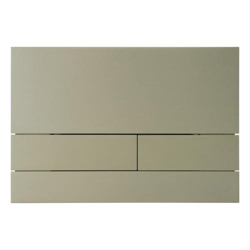 Кнопка смыва WAVE SS07AV универсальная, ЗОЛОТО МАТОВОЕ, прямоугольная, НЕРЖ