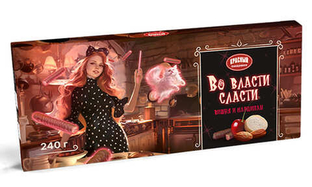 Конфеты "Во власти сласти" 240г. Вишня и марципан Красный пищевик