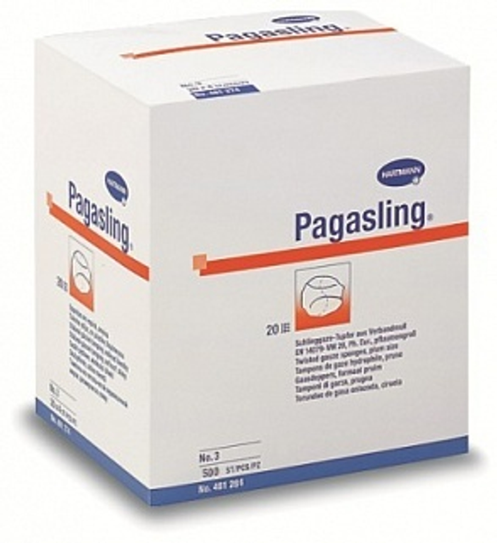 PAGASLING - Тампоны из марли (нестерильные): № 3; 2 х 500 шт.