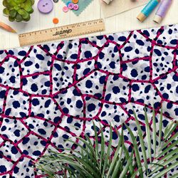 Ткань флис потрескавшийся белый гепард