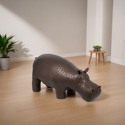 Банкетка Пуф Бегемот Коричневый средний