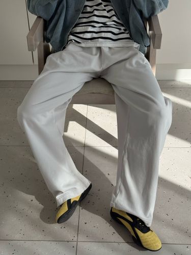 Светло-серые хлопковые джоггеры