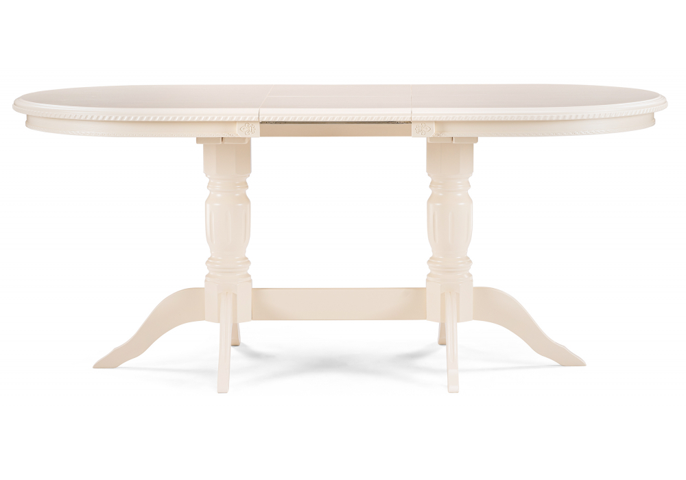 Стол деревянный Woodville Эритрин овальный бежевый