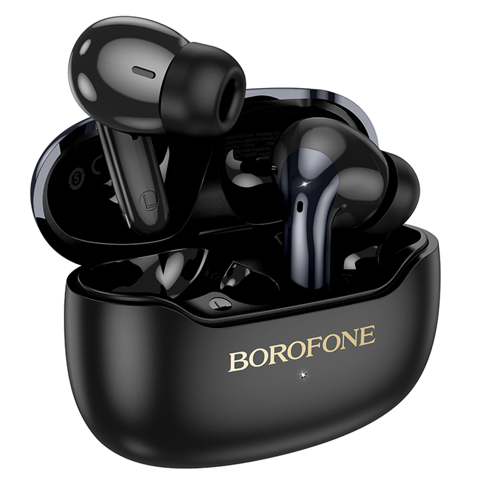 Беспроводные наушники TWS BOROFONE FQ1 Plus (черный) ANC+ENC шумоподавлением