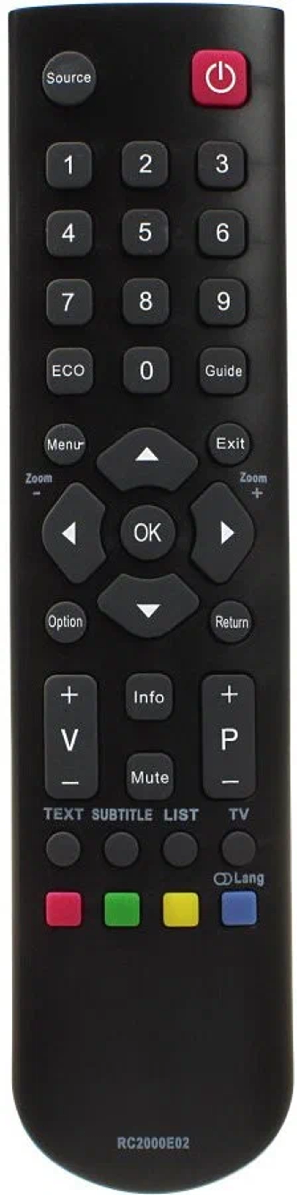 Пульт Универсальный RC2000E02 для Supra Telefunken Erisson FUSION Mystery TCL