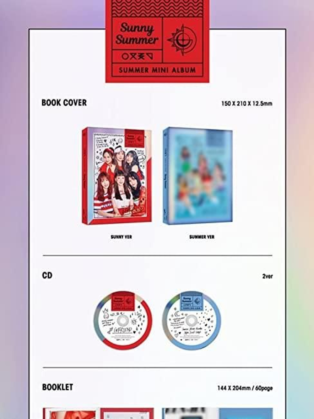 Альбом Gfriend - Sunny Summer Mini Album SUMMER Version