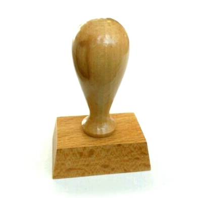 Штамп на ручной оснастке 60х40мм дерево