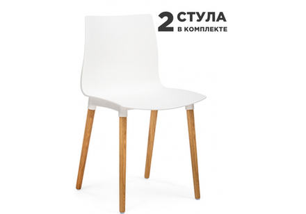 Пластиковый стул Woodville Кобе 2 шт белый