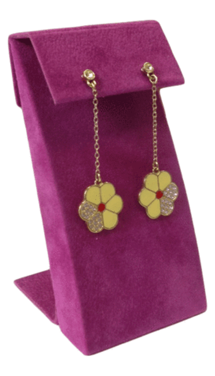 Подставка для серег/изогнутая/2 отверстия/ф.№6 (резинка)