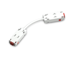 GL1109 WH белый коннектор питания гибкий для шинопровода Magnetic 220V 250*28.5*18