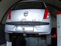 Оцинкованный фаркоп на Hyundai i10 2008-2013 (без электрики), Galia H075C