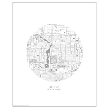 IKEA BILD  (ИКЕА БИЛД)  -  Плакат, вид на Пекин, 40x50 см.