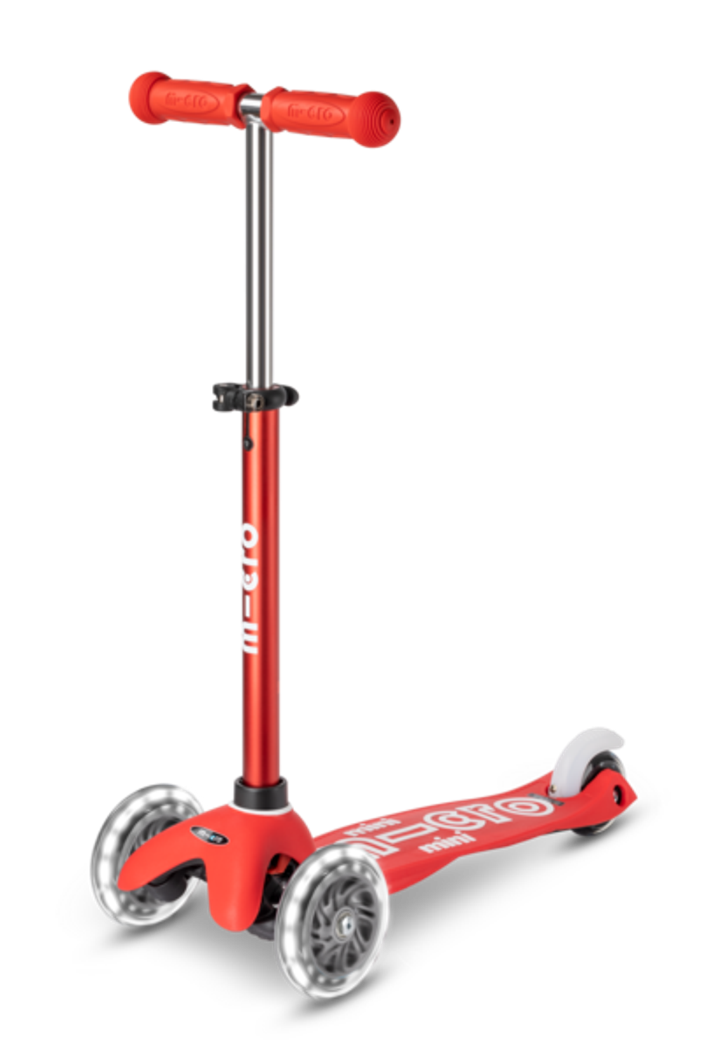 Самокат Mini Micro Deluxe LED Красный