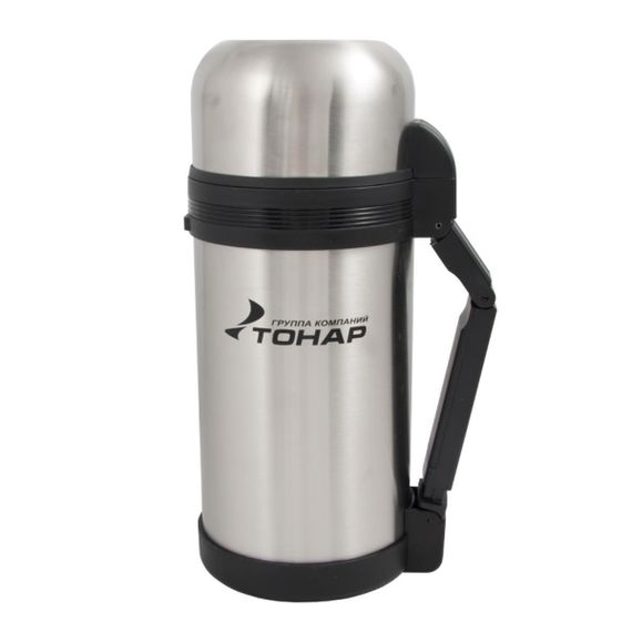 Термос TONAR 1200ML HS.TM-011  (дополн.пласт.чашка, скл.ручка, ремень)