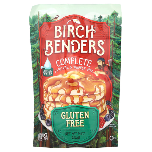 Birch Benders, Готовая смесь для блинов и вафель, без глютена, 397 г (14 унций)