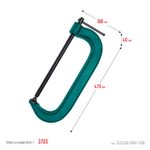 KRAFTOOL Extrem-300, 300 х 100 мм, струбцина G-образная (32229-300-100)