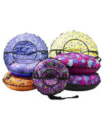 Санки-ватрушка (тюбинг) "ПОКАТУШКИ" на молнии D-0,95м (верх-OXFORD 600Print,низ-ТЕНТ 550гр/кв.м)