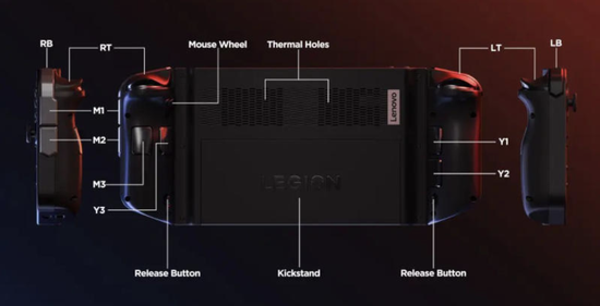 Портативная игровая приставка Lenovo Legion Go, 8.8", 16 ГБ/1 ТБ, Ryzen Z1 Extreme, черный