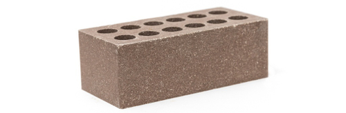 Кирпич лицевой гиперпрессованный полуторный шоколад