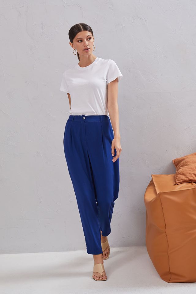 Стильные брюки в синем цвете