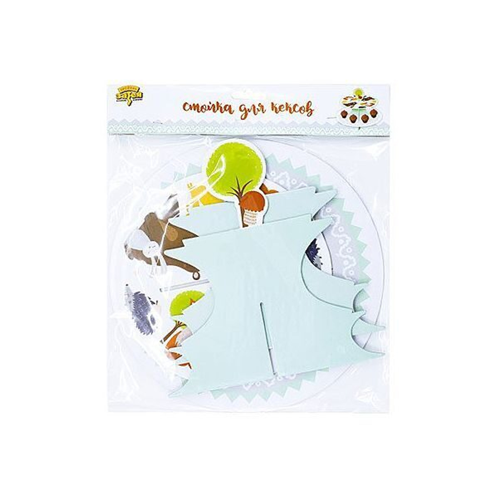 Стойка для кексов Лесные Друзья, 2 яруса