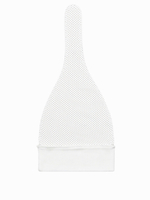 Шапочка-узелок Горошек beige