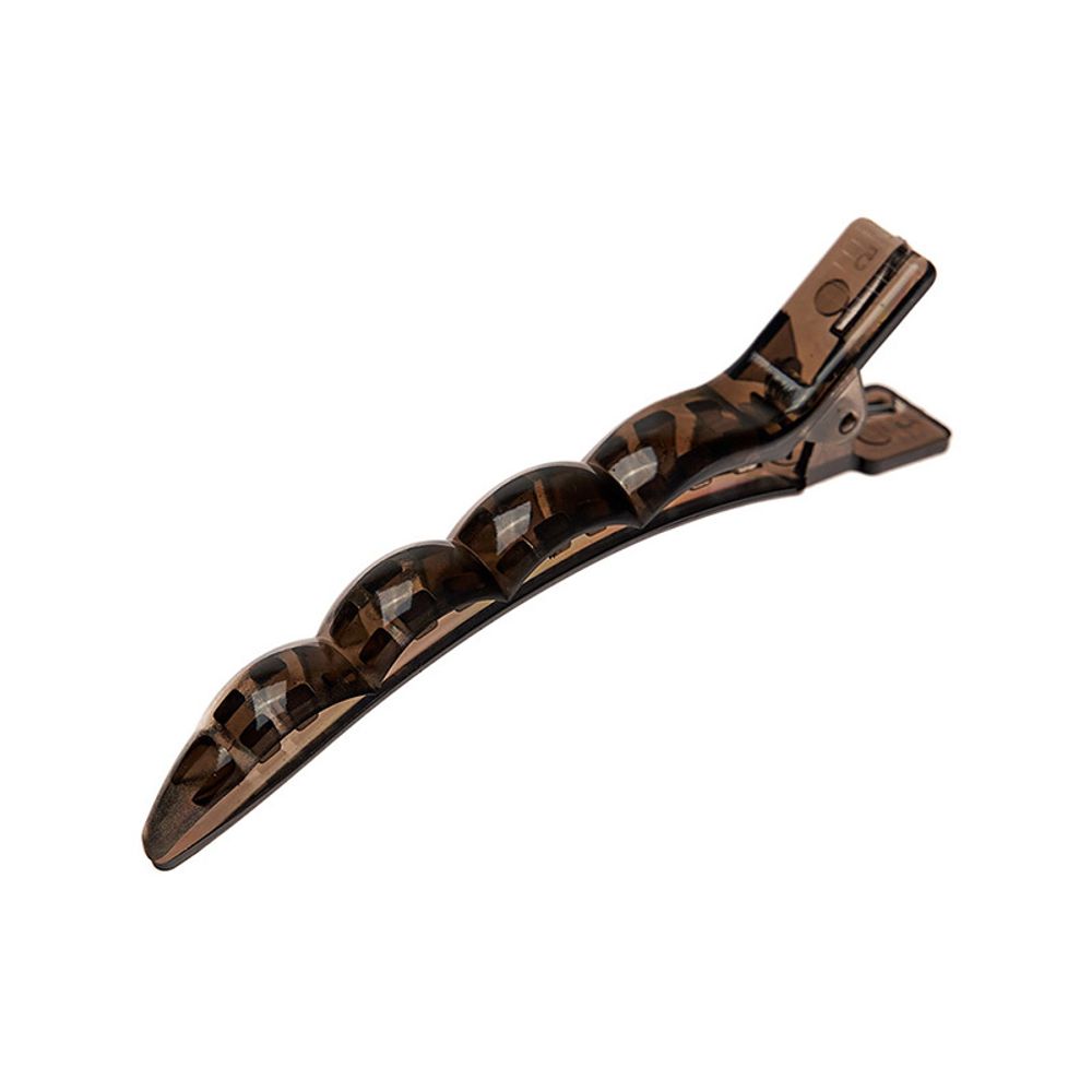 Зажимы для волос Harizma, пластиковые, черные, 10см (h10897-06)